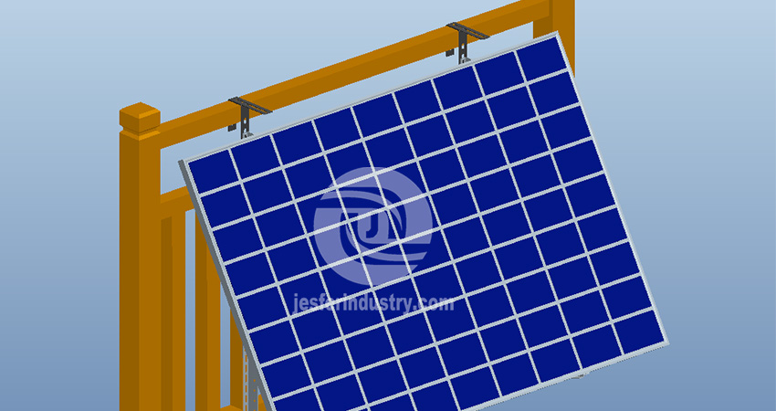 universelle Masthalterung für Solarpanel